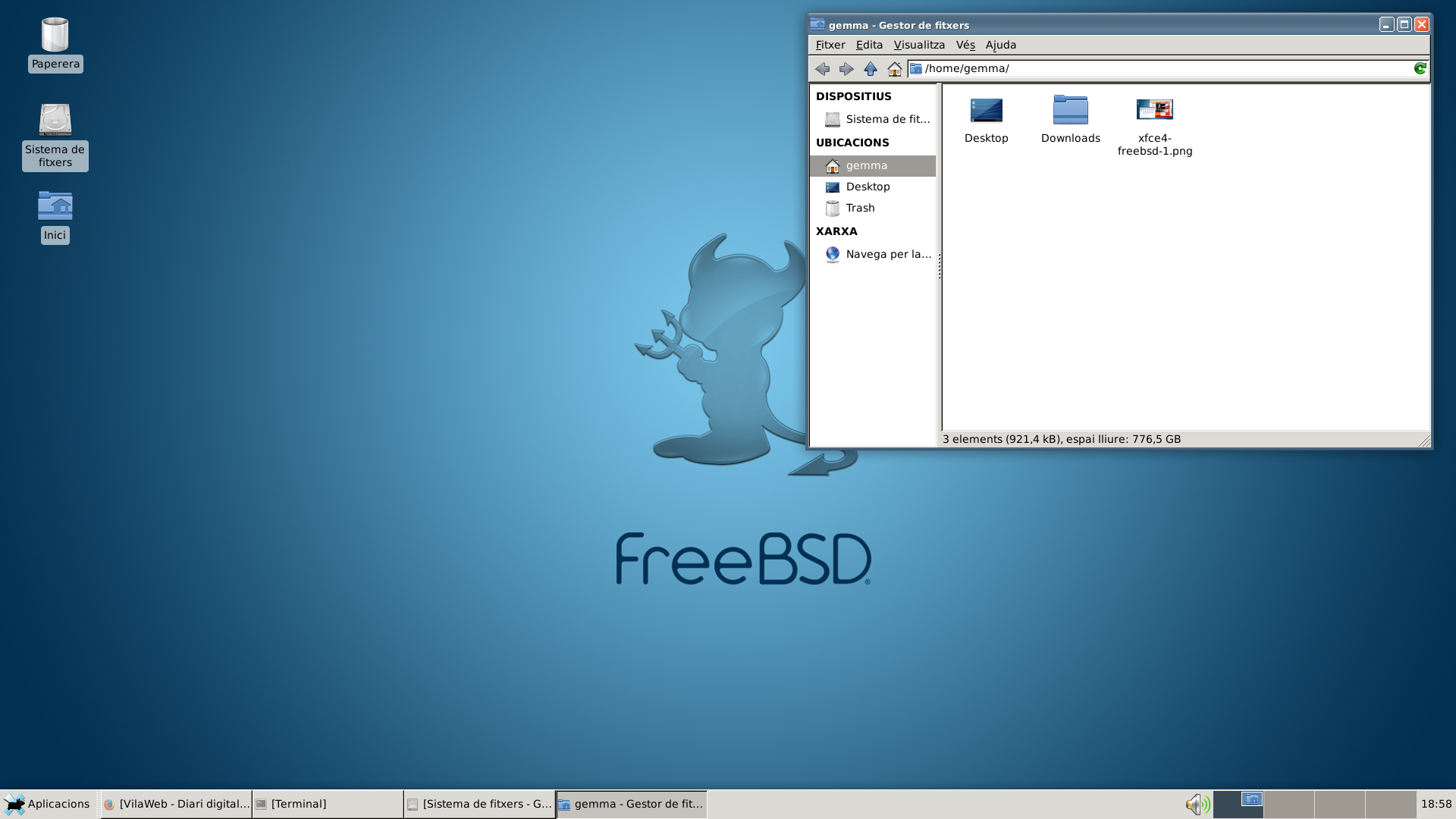 Xfce4 FreeBSD catalan
