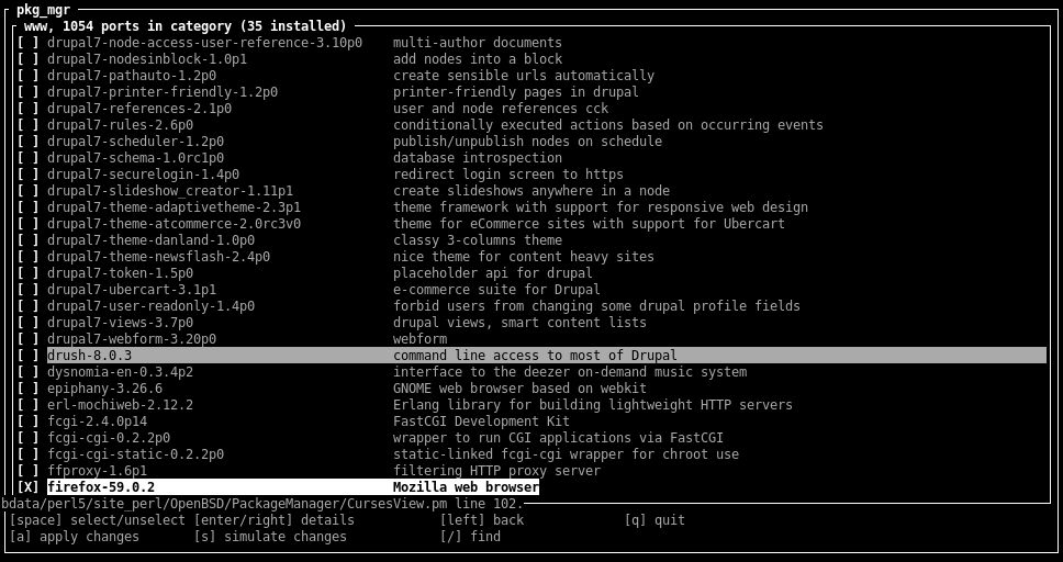 Instal·lant paquets a OpenBSD amb la utilitat pkg_mgr