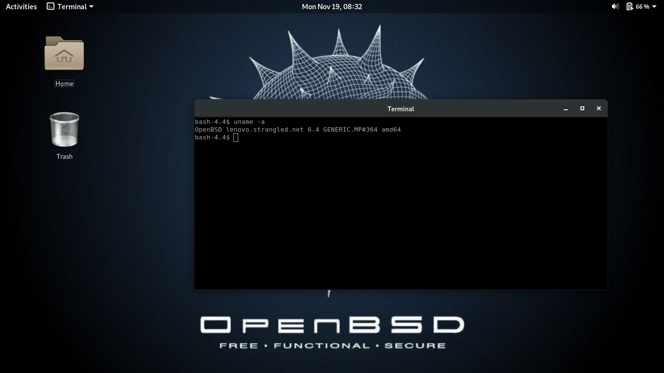 Migrant OpenBSD 6.3 a la nova versió 6.4