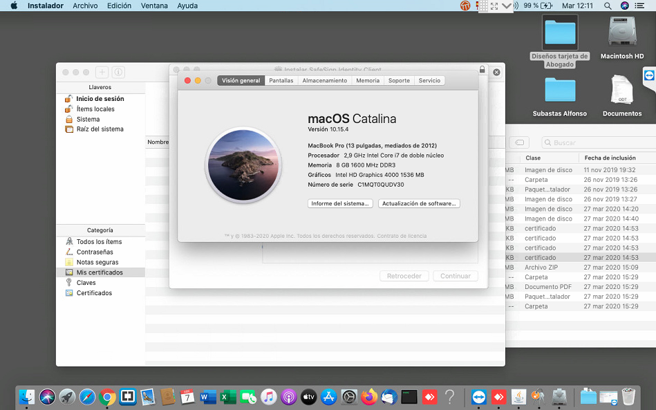 Configurant la tarjeta d'Empleat Públic de l'ACCV a MacOS X