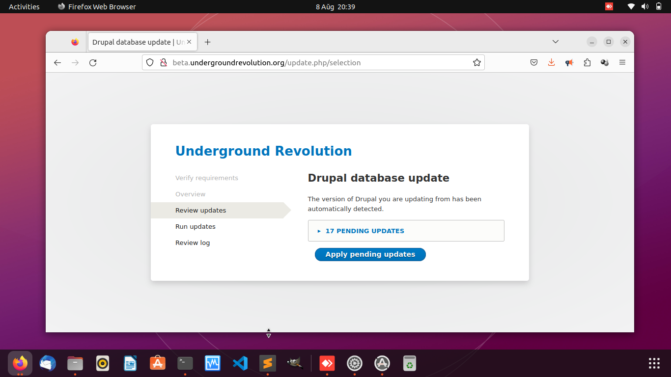 Actualització web Underground Revolution a Drupal 10