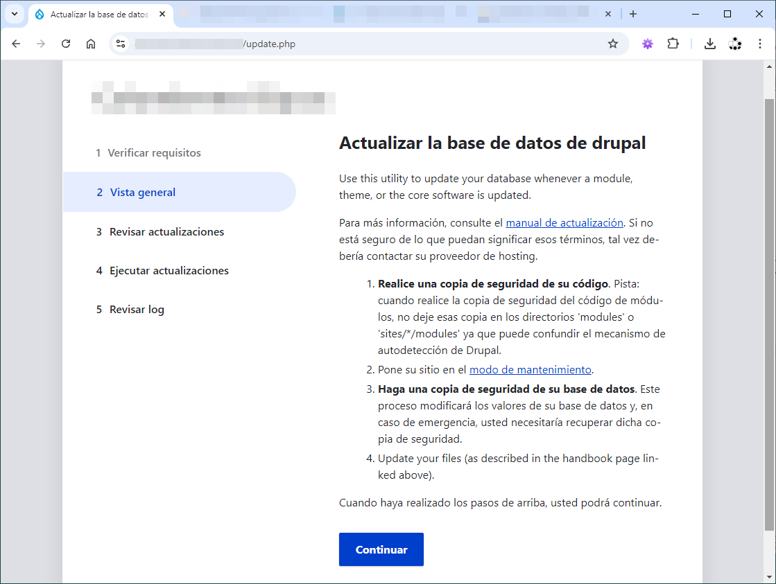 actualitzar Drupal 10.2 a 10.3