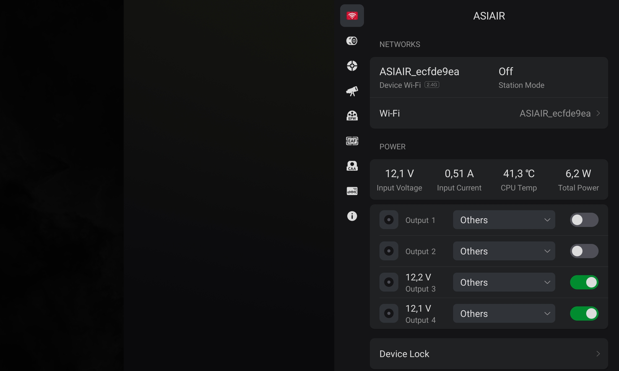 Configurar la wifi a AsiAir Plus