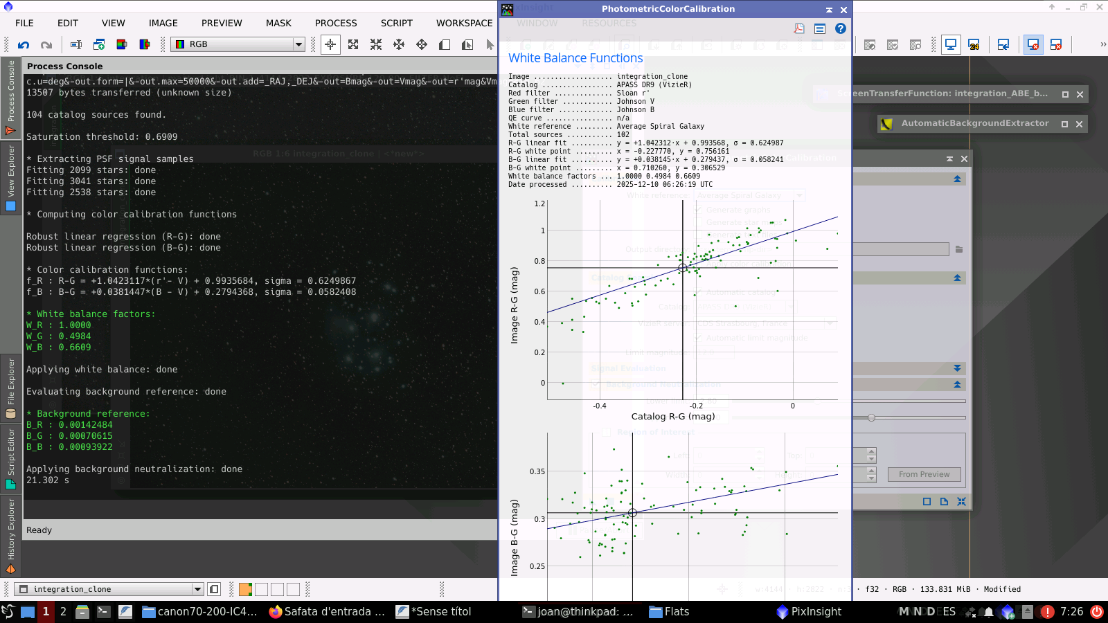 M45 amb un filtre Optolong L-Enhance