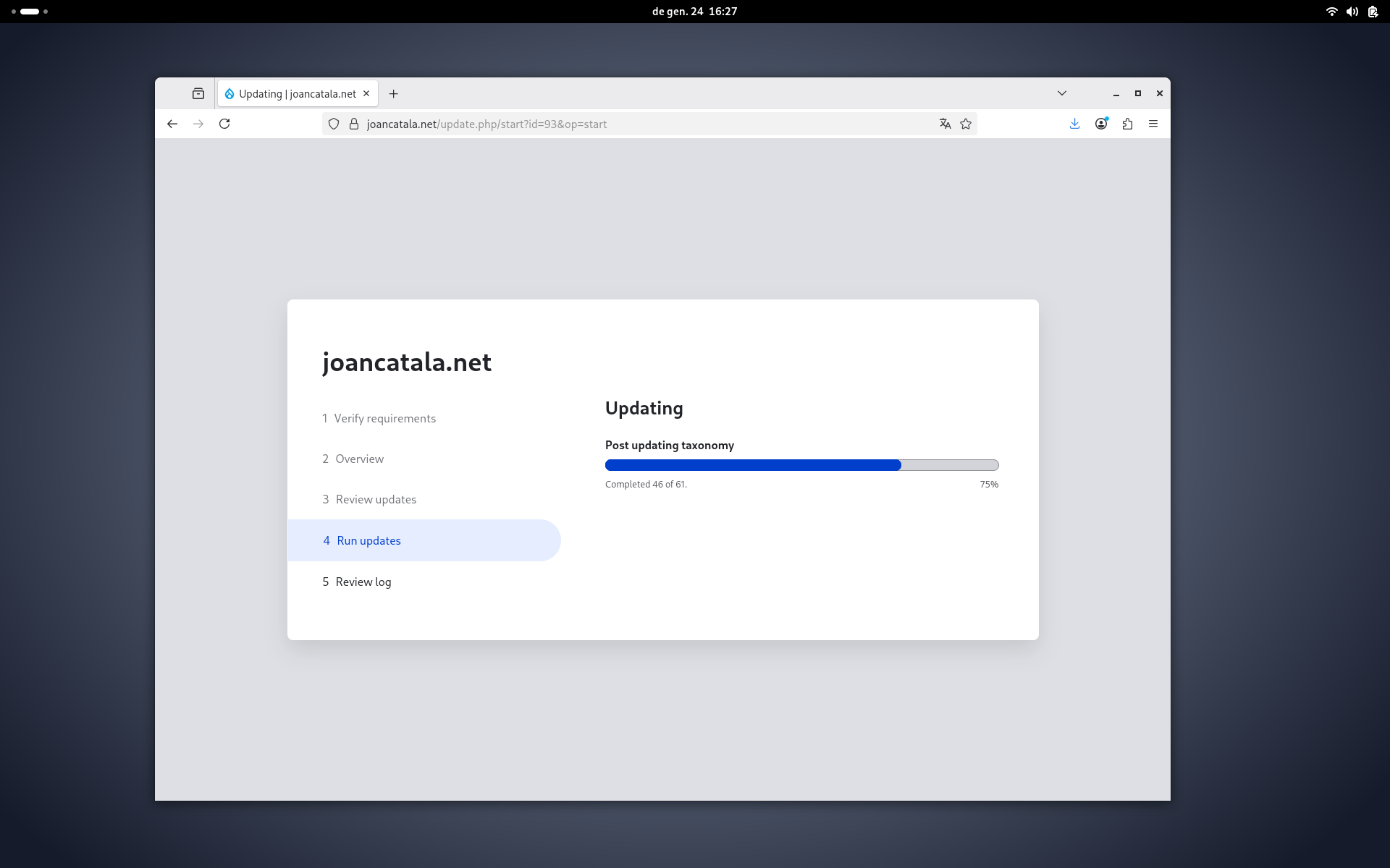 actualitzant a Drupal 10.6.2