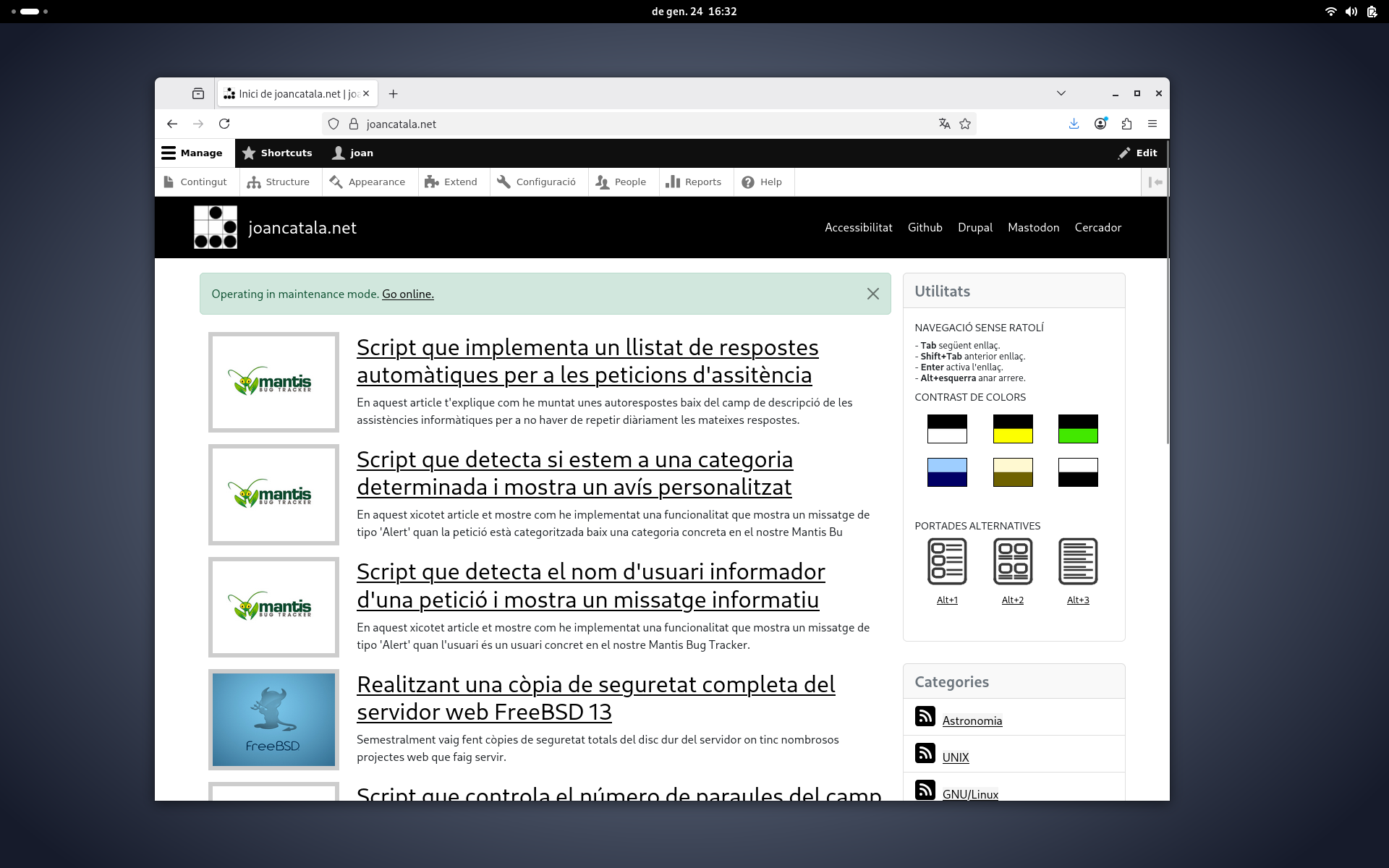 actualitzant a Drupal 10.6.2