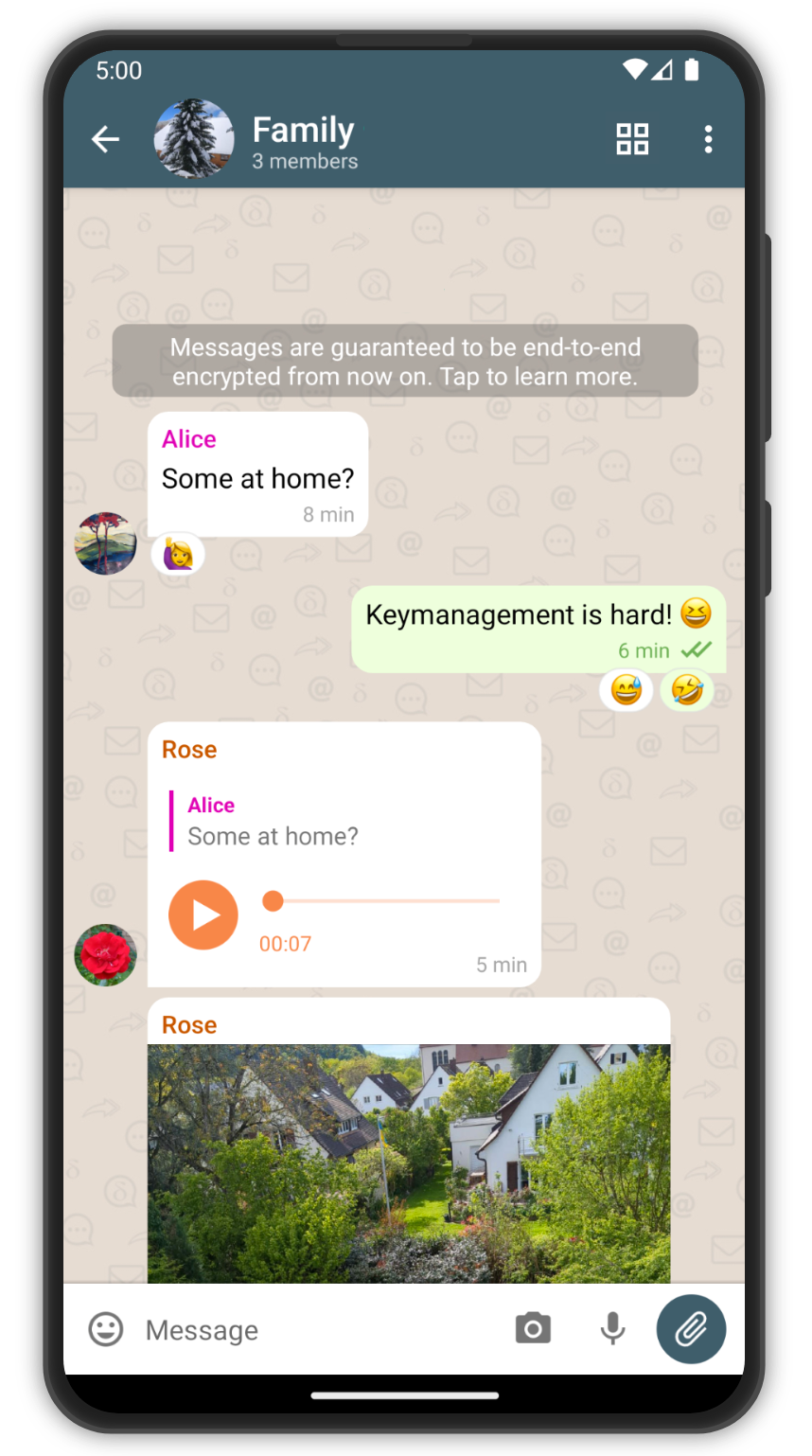Delta Chat missatgeria de codi obert