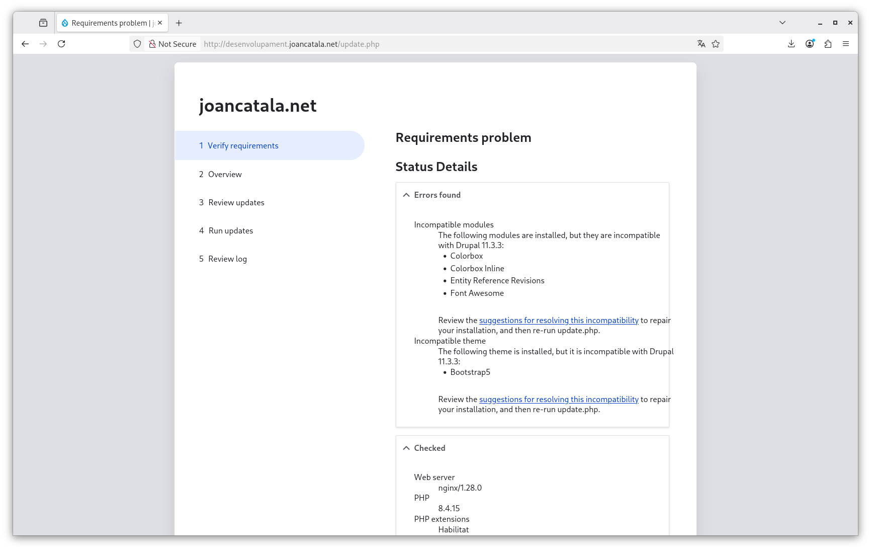 Actualització a Drupal 11
