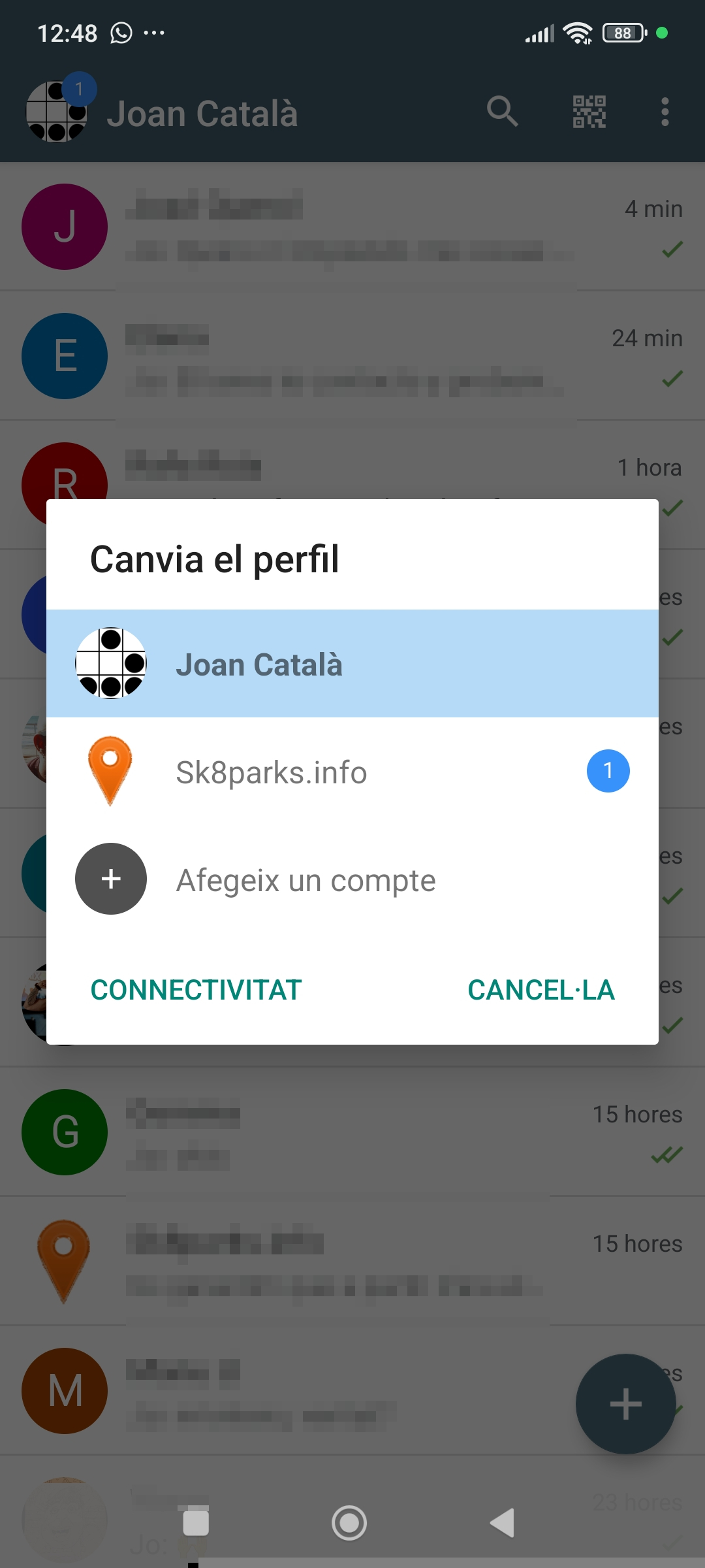 sincronitzar comptes de Delta Chat entre diferents dispositius