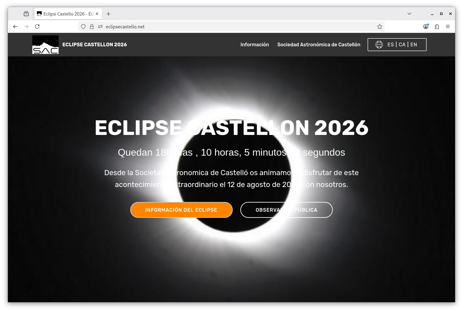 Eclipse Castelló 2026