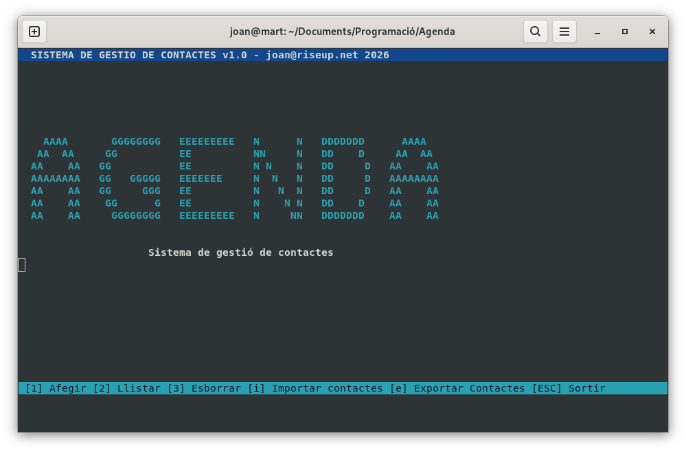 Agenda escrita en Pascal