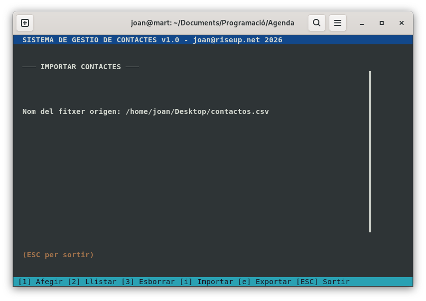 Agenda escrita en Pascal