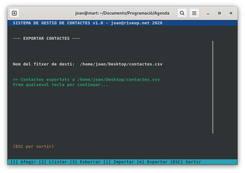 Agenda escrita en Pascal
