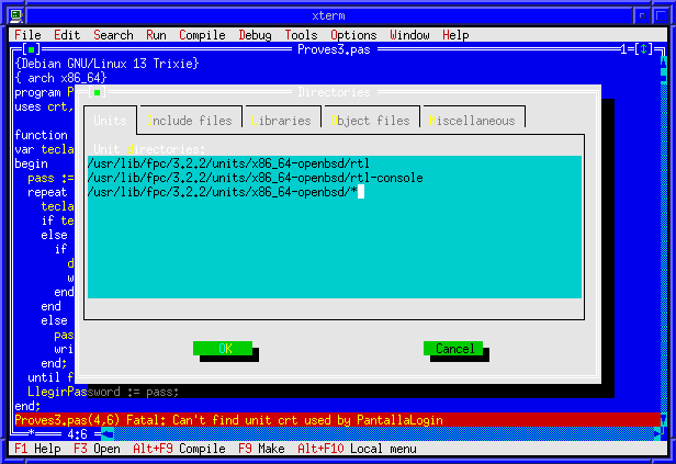 Free Pascal fpc a OpenBSD