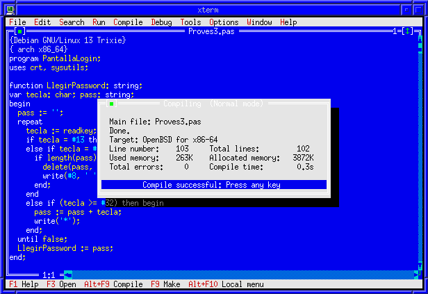 Free Pascal fpc a OpenBSD