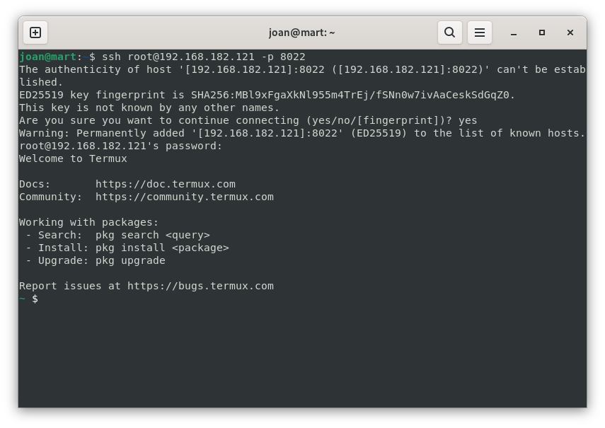 Termux i Debian al teu smartphone