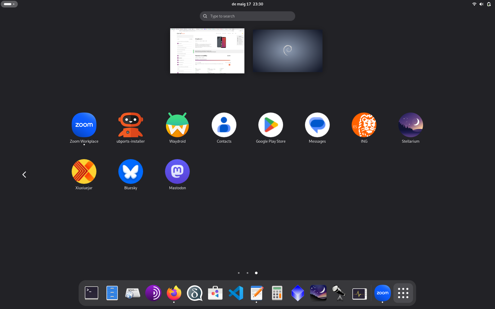 waydroid a Debian GNU/Linux 13 Trixie