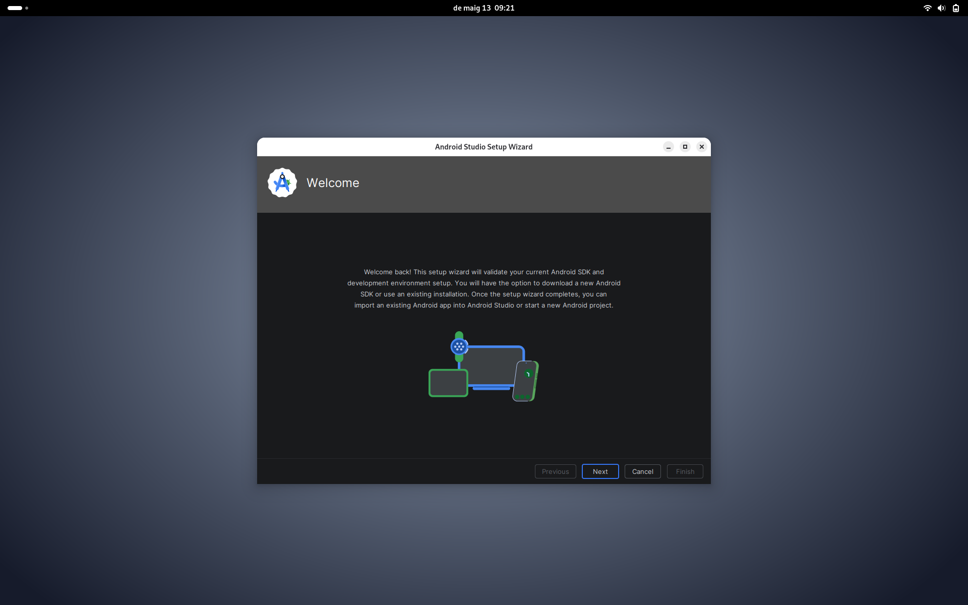 Descarreguem Android Studio a Debian GNU/Linux 13