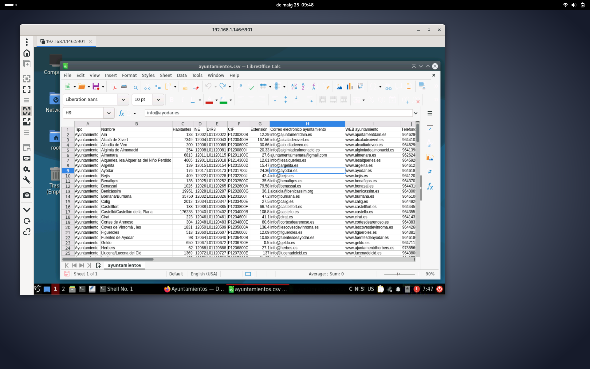 VNC Debian en Smartphone amb Termux
