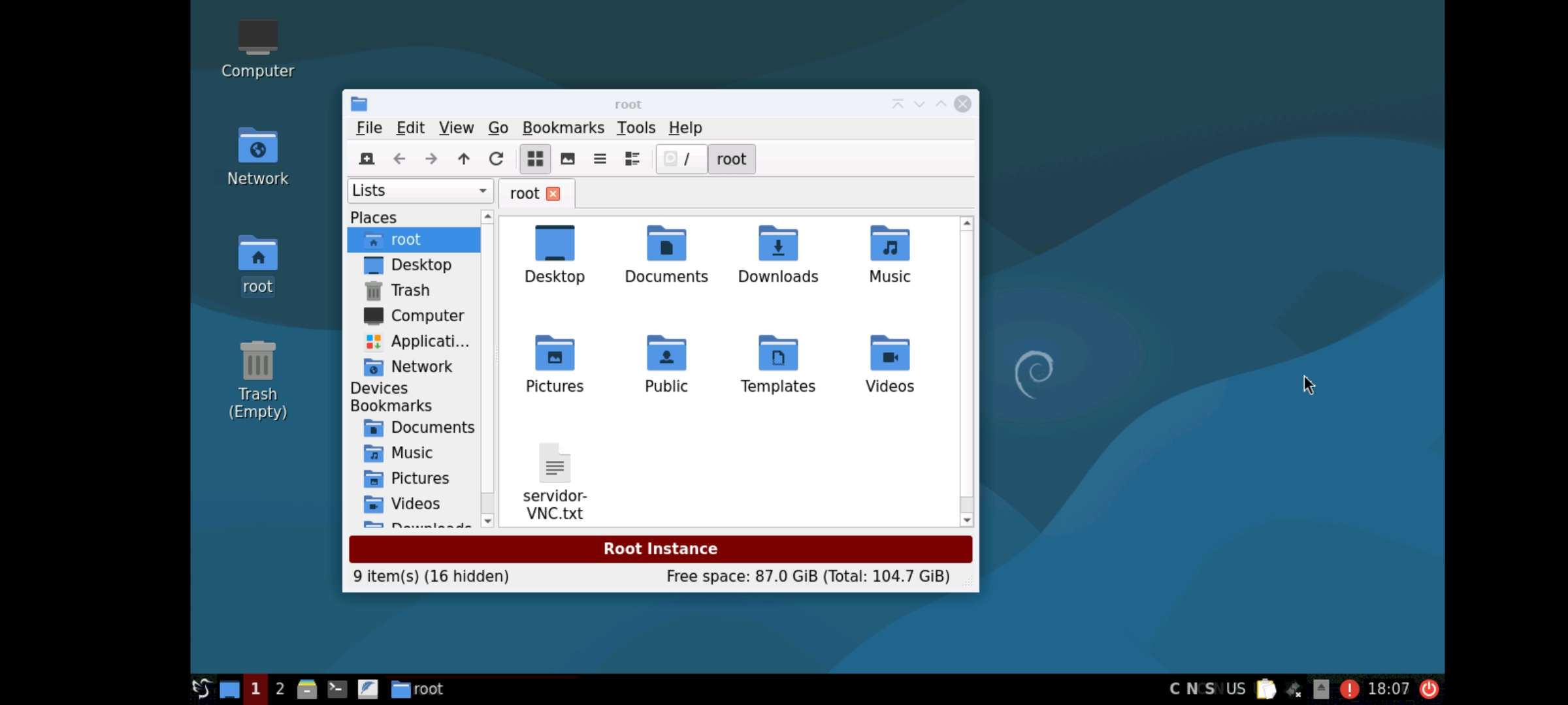 app BVNC Android i Debian GNU/Linux