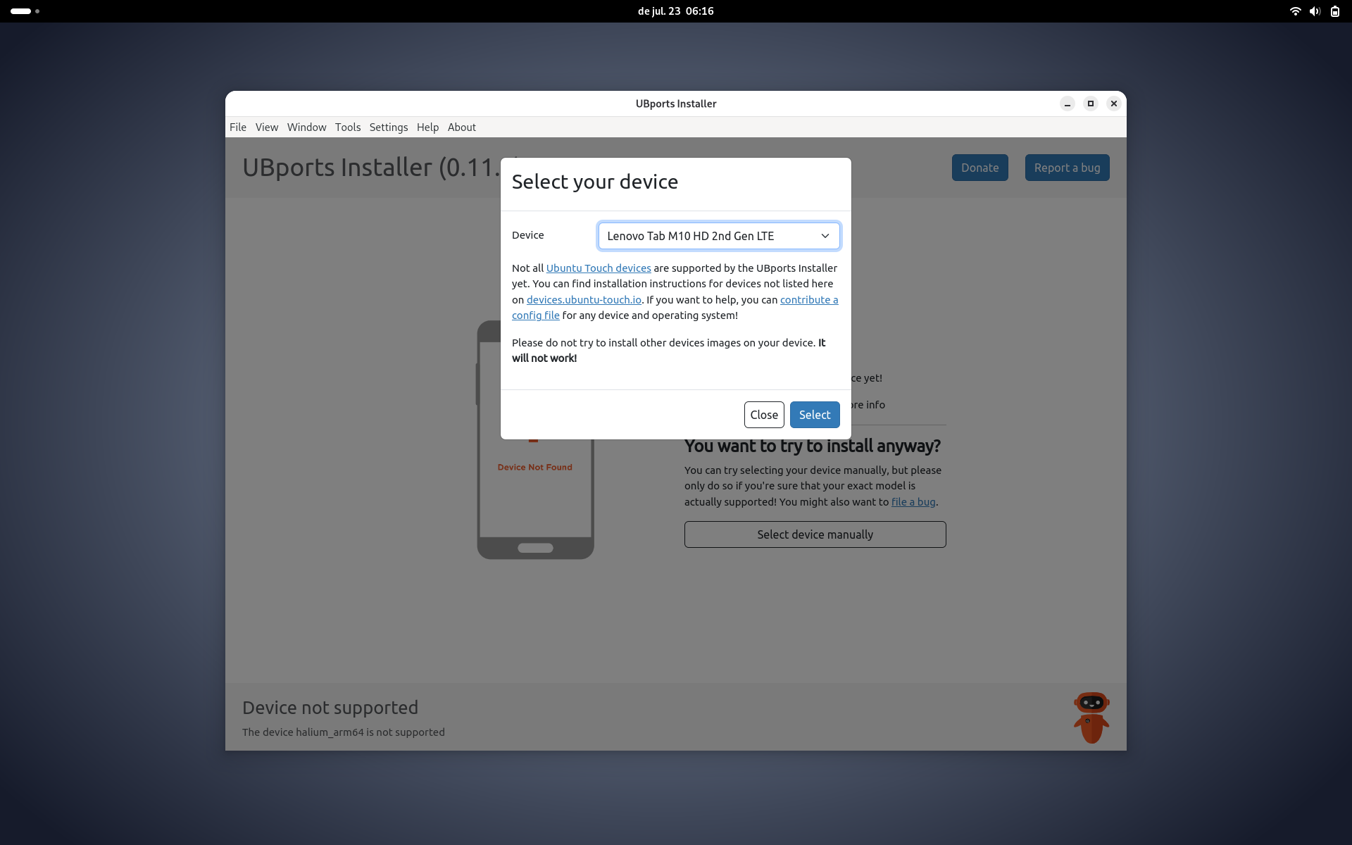 Reinstal·lant Ubuntu Touch UBports