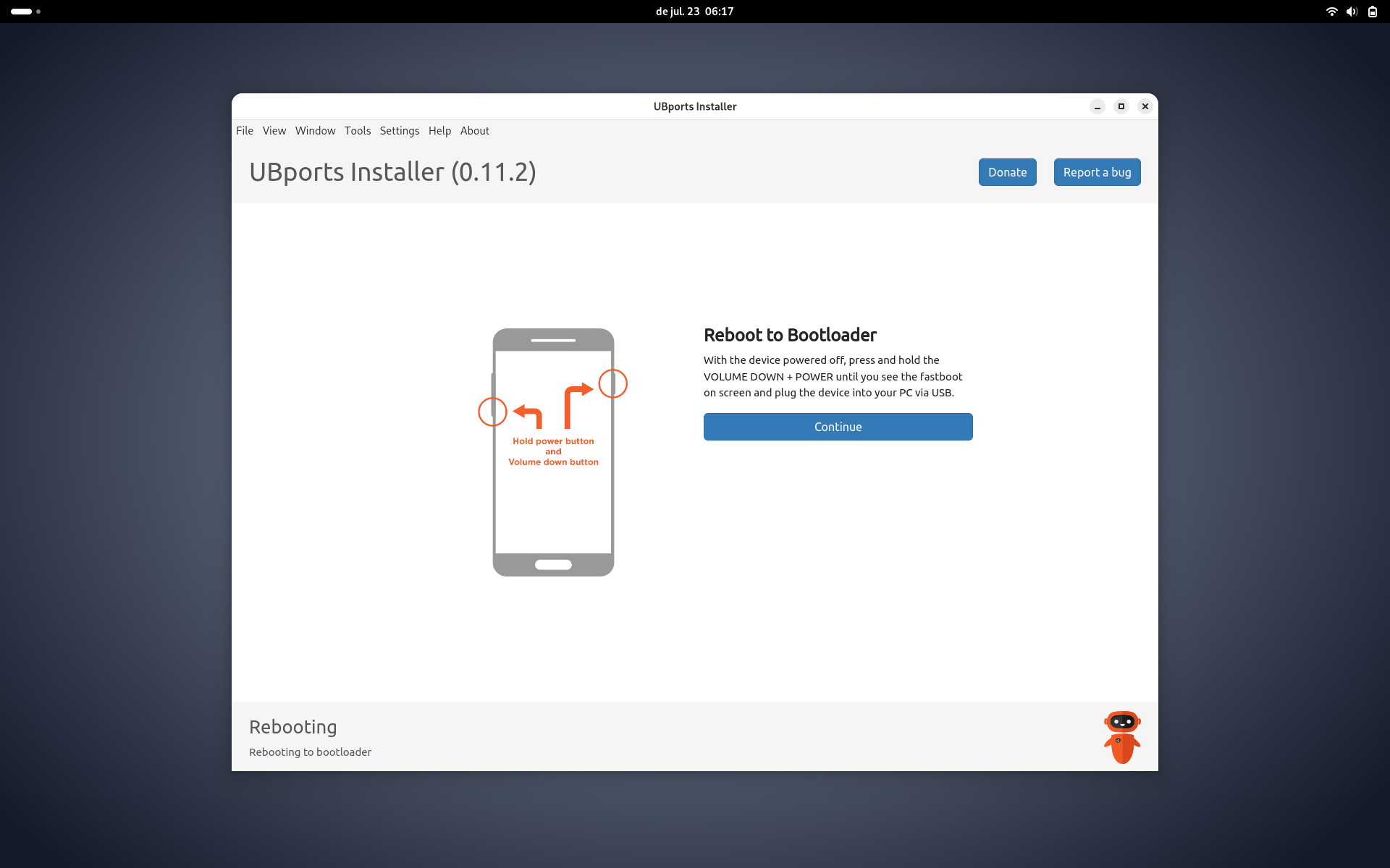 Reinstal·lant Ubuntu Touch UBports