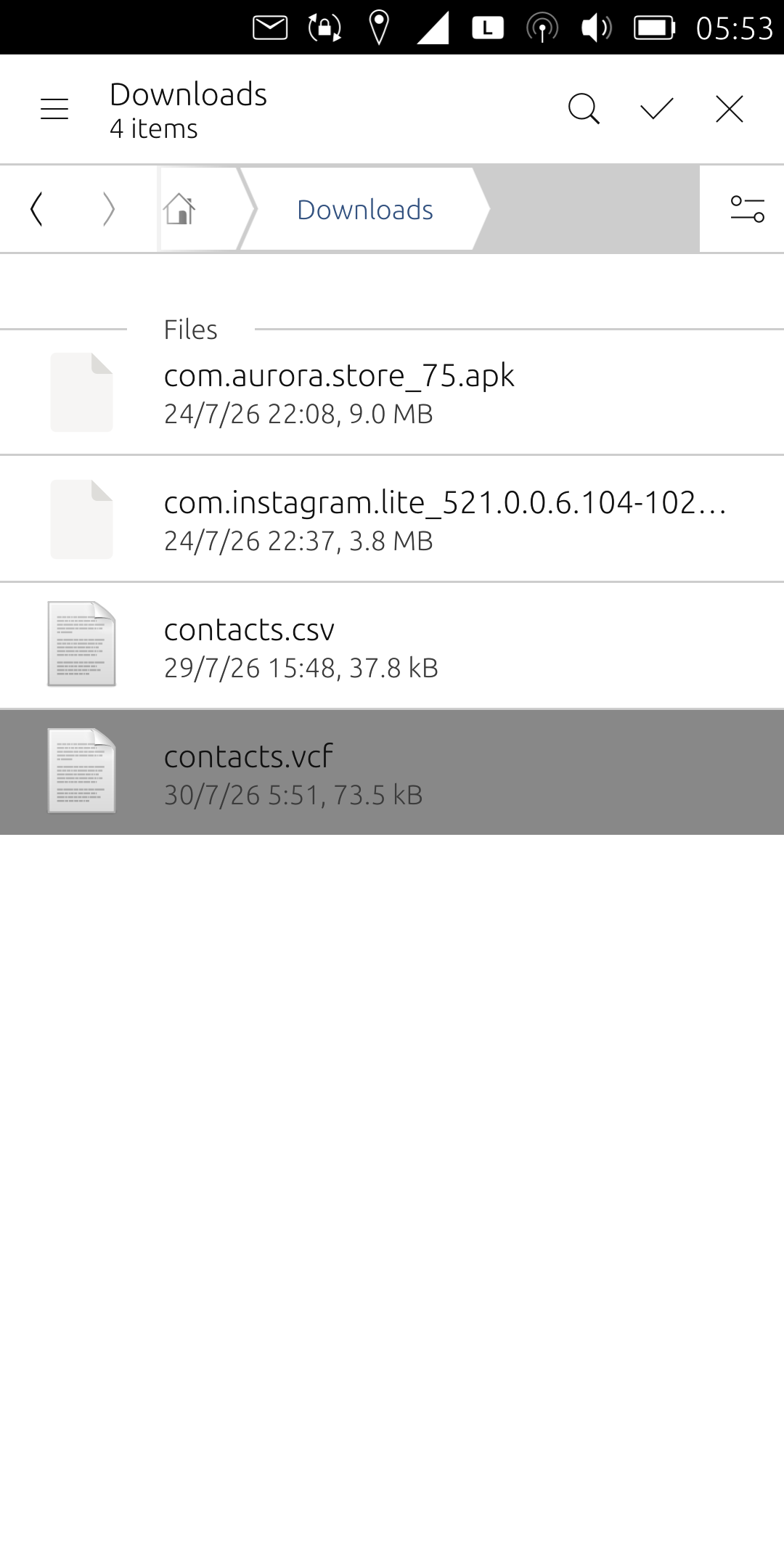 Contactes Ubuntu Touch