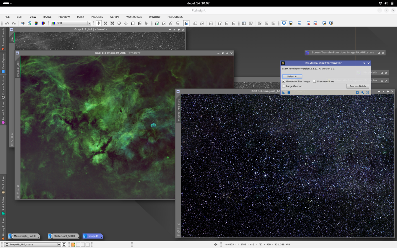 Cygnus en paleta SHO
