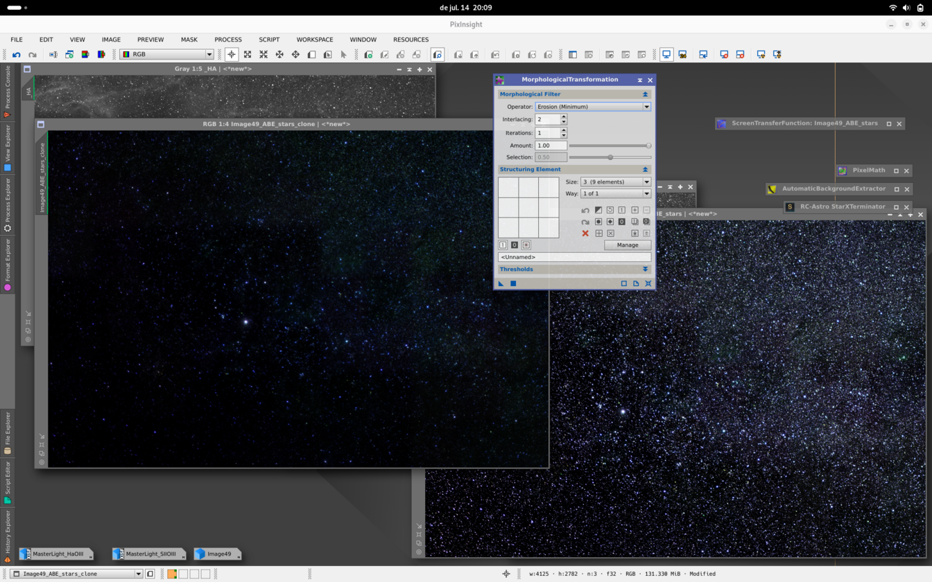 Cygnus en paleta SHO