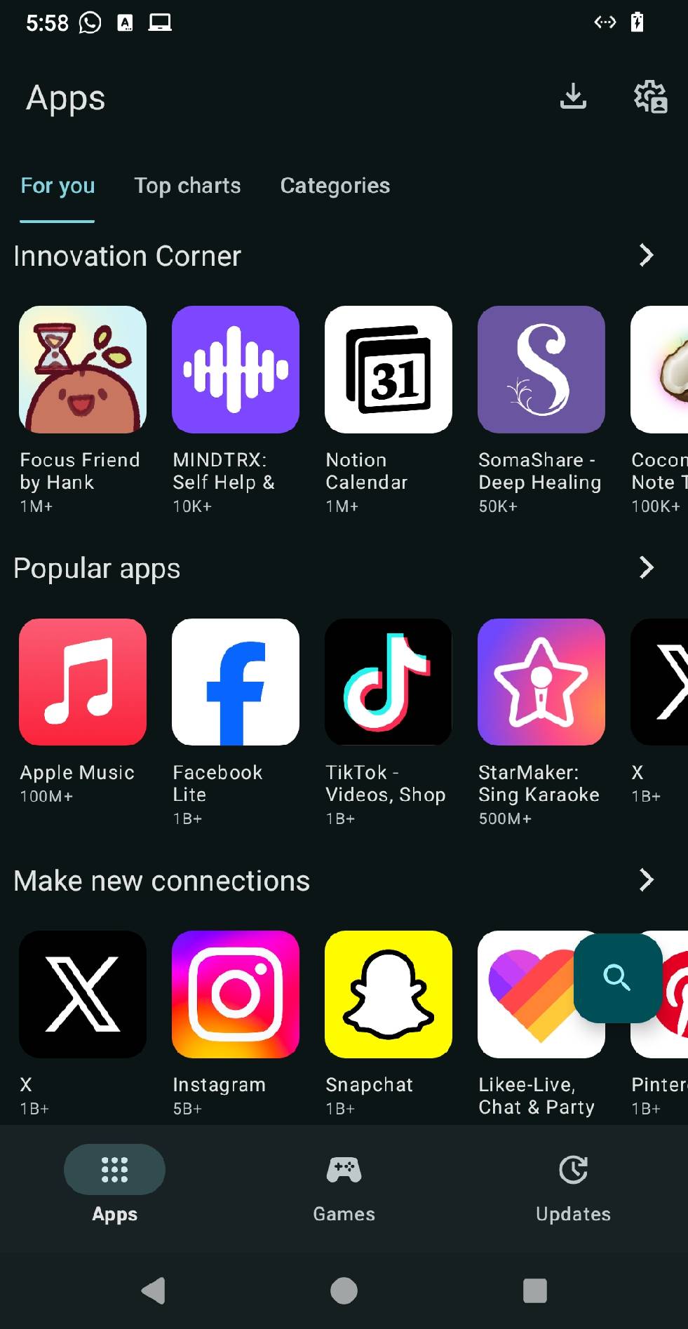 top en Ubuntu Touch