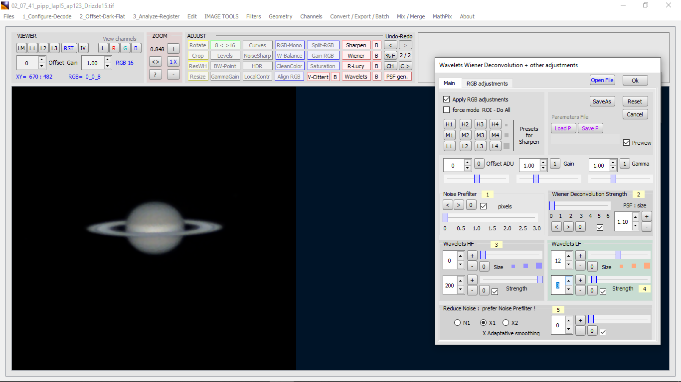 processant Saturn amb Sharpcap, pipp, AutoStakkert! i Astrosurface