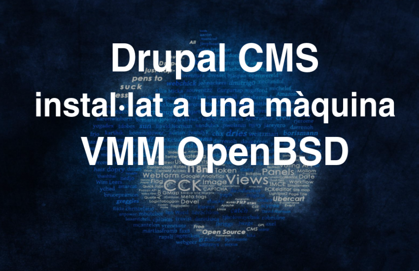 Instal·lant Drupal 8 a una màquina virtualitzada VMM OpenBSD 6.5