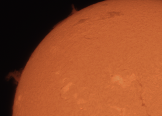 Sol en Hidrogen alpha (Abril 2025)