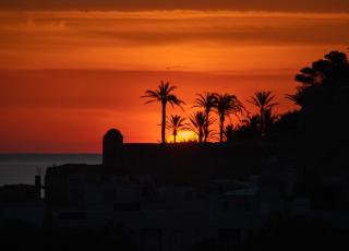 Eixida de sol en el Castell de Peniscola