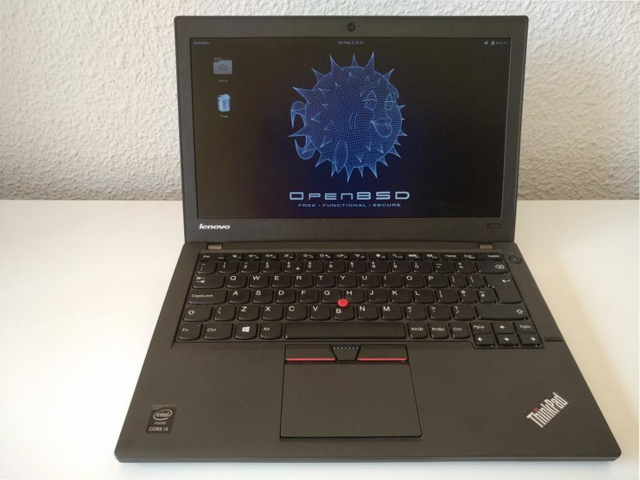 OpenBSD 6.3 al portàtil Lenovo Thinkpad x250