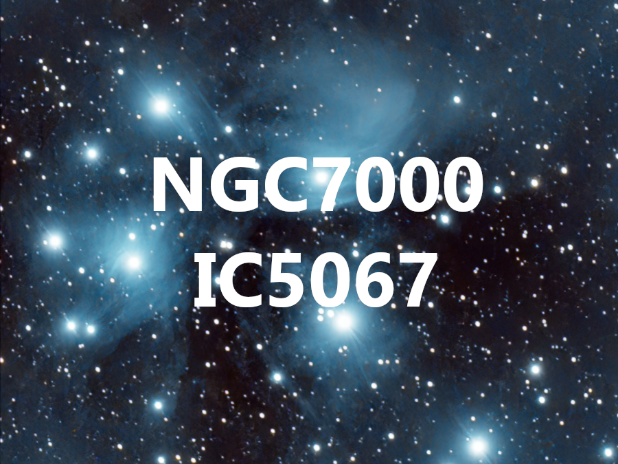 NGC 7000 i IC 5067, dues nebuloses de Cygnus