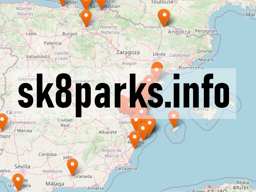 Mapa de Skateparks - Skateparks Map - Sk8parks