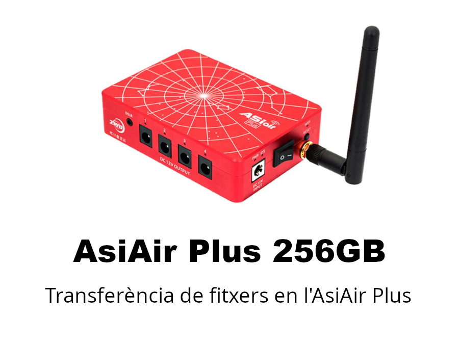 Transferint els fitxers dels Lights, Darks, Flats i Bias en l'AsiAir Plus
