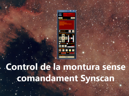 Control del telescopi de manera informatitzada i sense el comandament Synscan 