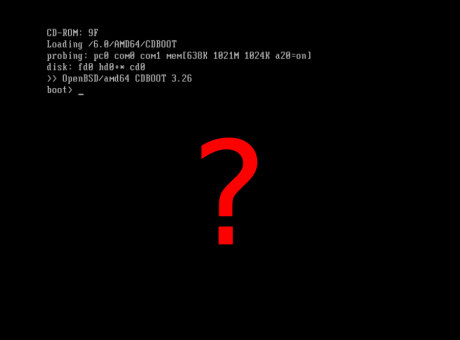 Solventant el problema de no poder arrancar a OpenBSD