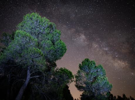 Via Làctia  en el monte