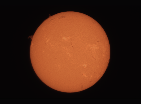 Sol en Hidrogen alpha (Abril 2025)