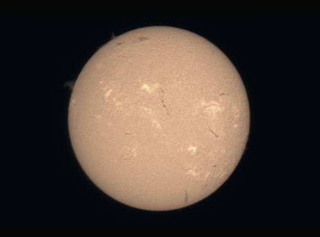 Sol en Hidrogen alpha (Abril 2025)