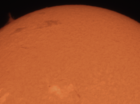 Sol en Hidrogen alpha (Abril 2025)